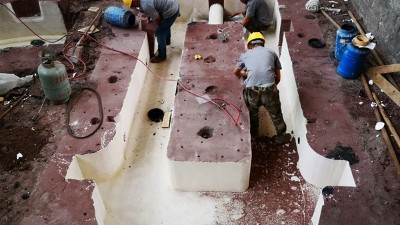 大型鑄鋼件牌坊生產(chǎn)中